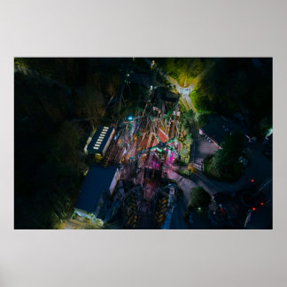 Affiche Le Sourire Au Drone De Nuit | Alton Towers Resort