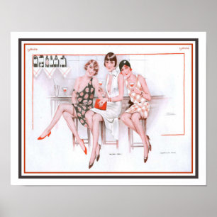 Affiche Le Sourire des années 1920