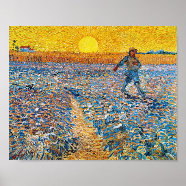 Affiche Le Sower, Van Gogh (Devant)