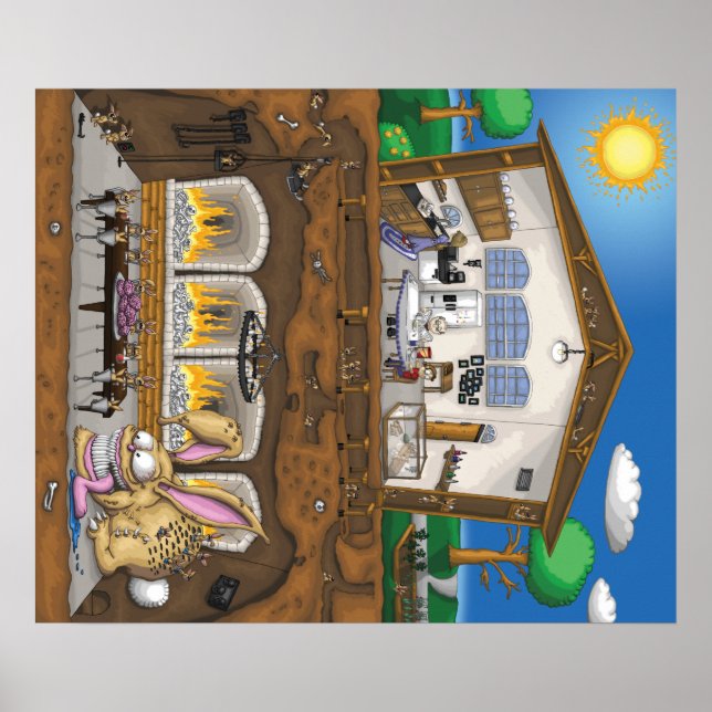 Affiche Le spectacle du lapin (Devant)