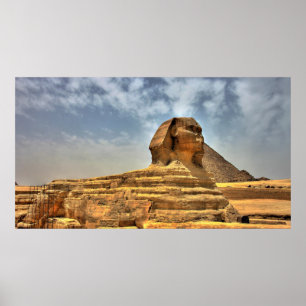 Affiche Le sphinx de l'Egypte