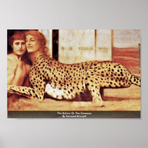 Affiche Le Sphinx Ou Les Caresses De Fernand Khnopff