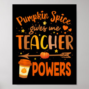 Affiche Le Spice de Citrouille Me Donne Des Pouvoirs D'ens