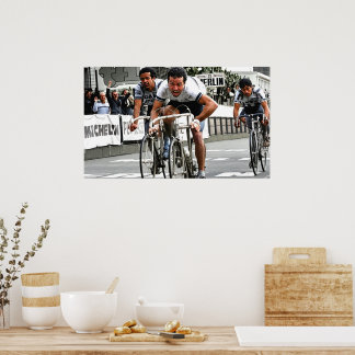 Affiche Le Sprint à trois Paris-Roubaix 1981
