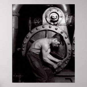 Affiche Le Steamfitter, 1921. Photo vintage