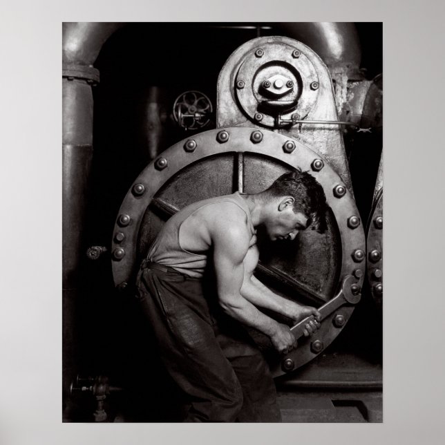 Affiche Le Steamfitter, 1921. Photo vintage (Devant)