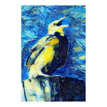 Le style VanGogh aux oiseaux solitaires