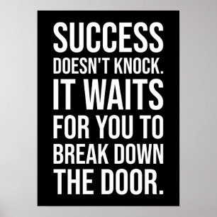 Affiche Le succès ne s'arrête pas - Motivation énorme