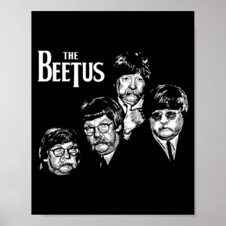 Affiche Le sucre de musique rock rétro drôle des années 19