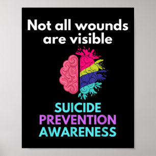 Affiche Le Suicide Donne La Douleur À Quelqu'Un D'Autre. S