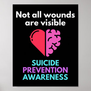 Affiche Le Suicide Donne La Douleur À Quelqu'Un D'Autre. S