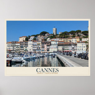 Affiche Le Suquet et Vieux Port à Cannes