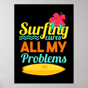 Affiche Le surf sont mes problèmes