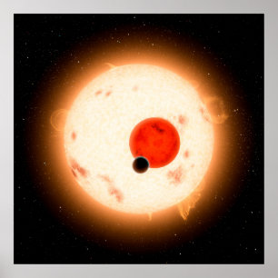 Affiche Le système Kepler-16.