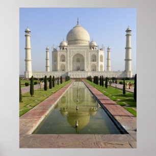 Affiche Le Taj Mahal, Agra, Uttar Pradesh, Inde,