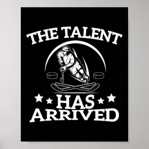 Affiche Le talent est arrivé Hommes de joueur de hockey su