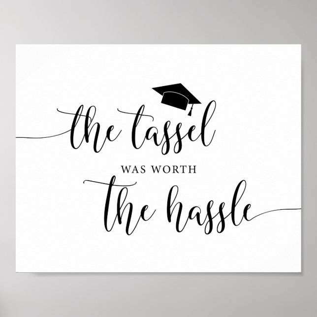 Affiche Le Tassel Vaut Le Signe De Graduation Hassle (Devant)