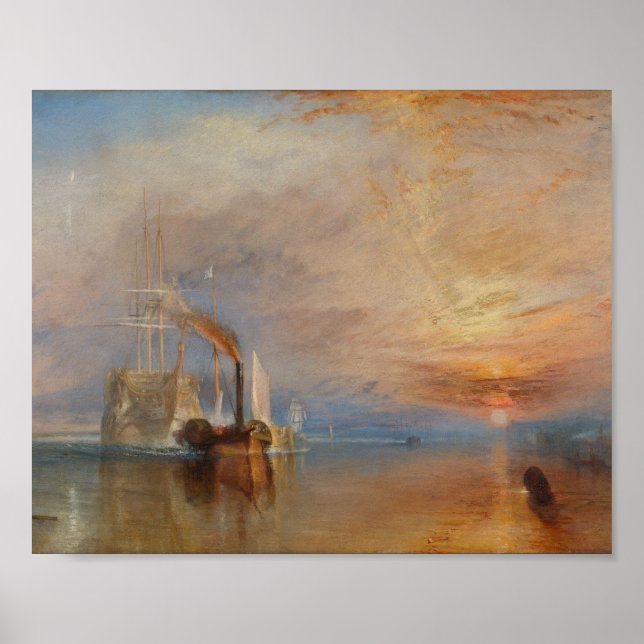 Affiche Le Temeraire Tourner Sunset Seascape (Devant)