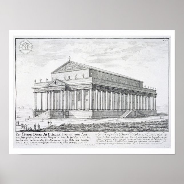 Affiche Le temple de Diana à Ephèse, Turquie, de 'Entw (Devant)