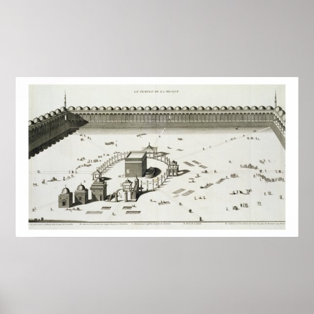 Affiche Le Temple de La Mecque (gravure) (Devant)