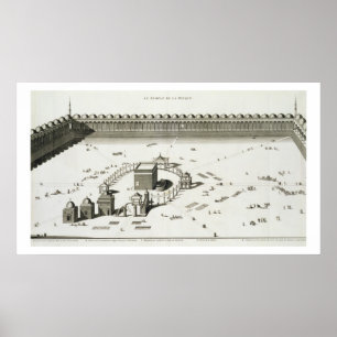 Affiche Le temple de Mecque (gravure)