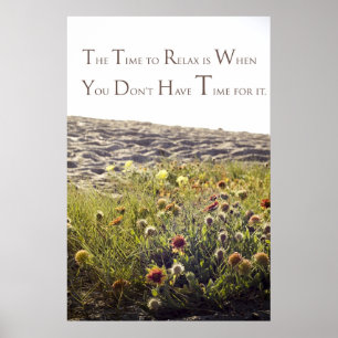 Affiche Le temps de se détendre "poster"