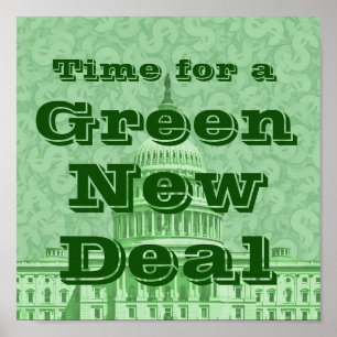 Affiche Le temps d'un New Deal vert