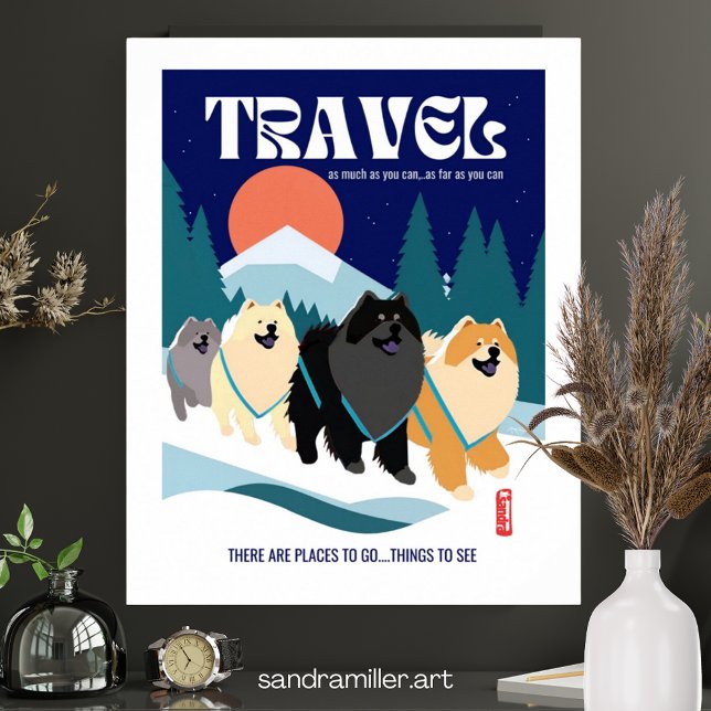 Affiche LE TEMPS LES VOYAGEURS chows non encadrés ou encad (Créateur téléchargé)