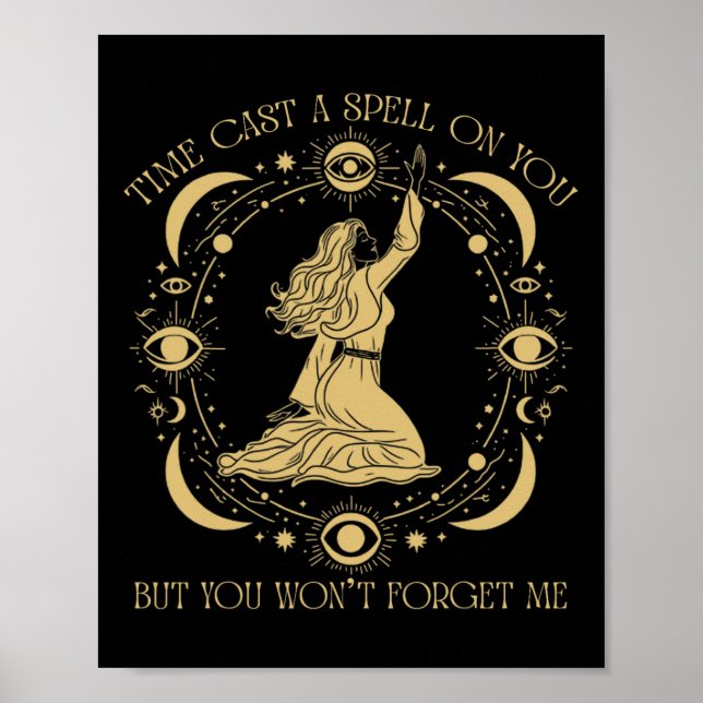 Affiche Le temps vous a envoyé un sort graphique mais vous (Devant)