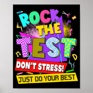 Affiche Le test de stress de jour Enseignants