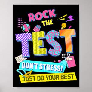 Affiche Le test de stress de jour Enseignants