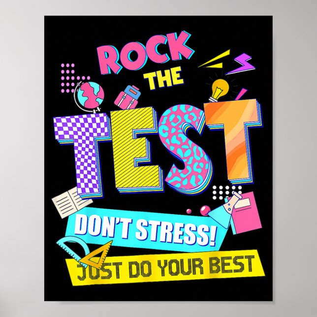 Affiche Le test de stress de jour Enseignants (Devant)