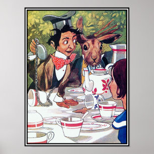 Affiche Le thé du chapelier fou - Alice au pays des