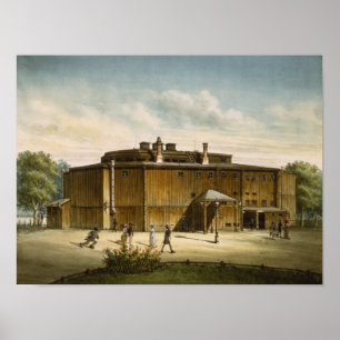 Affiche Le théâtre à Dresde