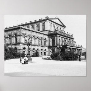 Affiche Le théâtre de Hanovre, vers 1910