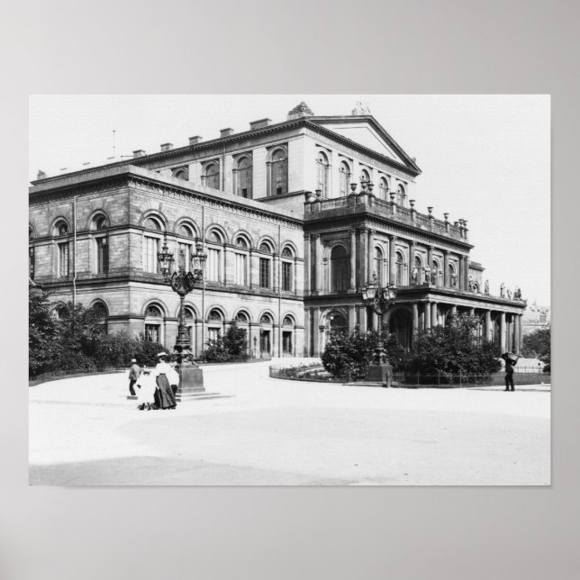 Affiche Le théâtre de Hanovre, vers 1910 (Devant)