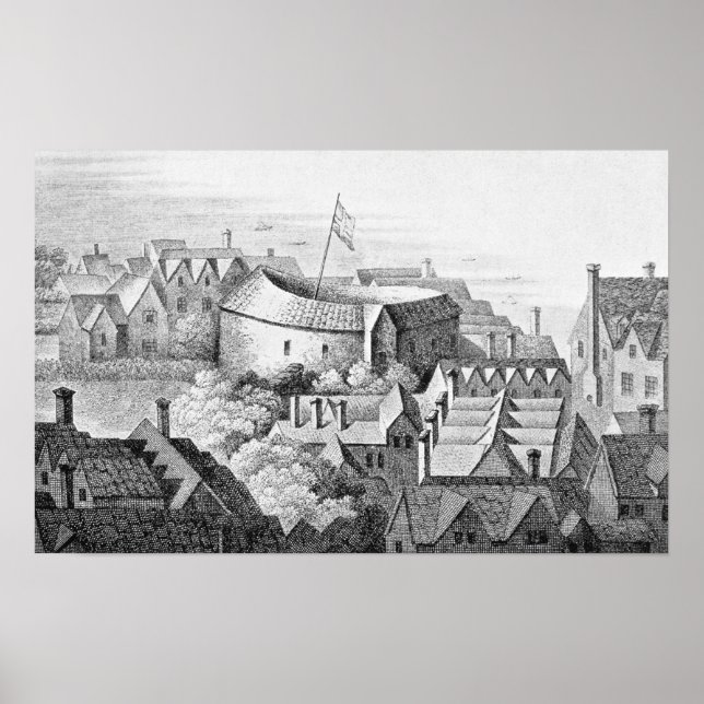 Affiche Le Théâtre du Premier Globe ou le Théâtre Rose (Devant)