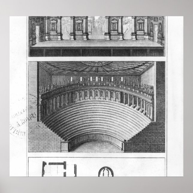 Affiche Le théâtre olympique de Vicence (Devant)