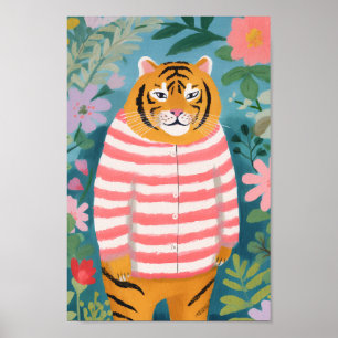 Affiche Le tigre fatigué