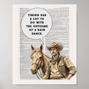 Affiche Le timing a beaucoup à faire/résultat d'une danse 