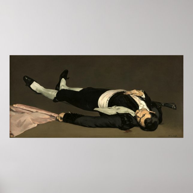 Affiche Le toréador mort - Edouard Manet Art (Devant)