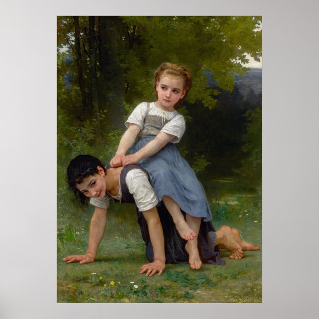 Affiche Le tour Pony-Back de William-Adolphe Bouguereau (Devant)
