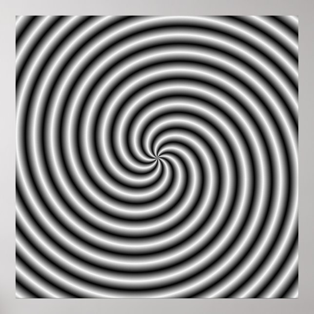 Affiche  Le Tourbillon en noir et blanc (Devant)