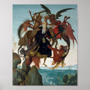 Affiche Le tourment St Anthony Michelangelo Buonarroti