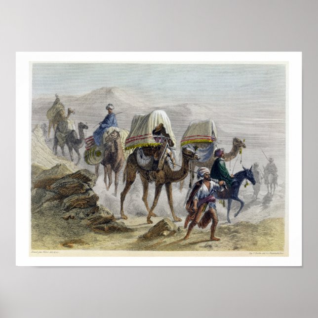 Affiche Le train à chameaux, de 'Constantinople et le Blac (Devant)