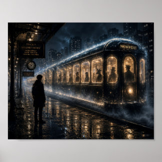 Affiche Le Train Qui n'Apparaît que pour les Solitaires