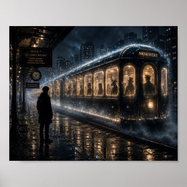 Affiche Le Train Qui n'Apparaît que pour les Solitaires (Devant)