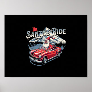 Affiche Le traîneau du Père Noël.
