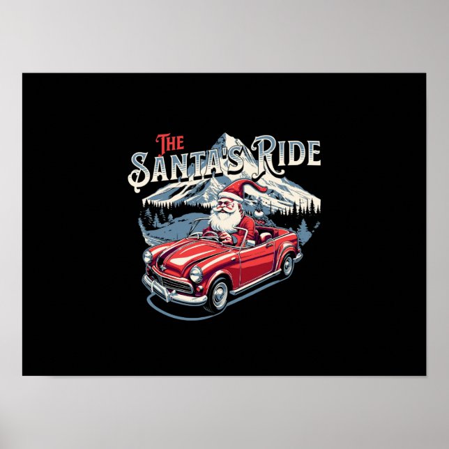 Affiche Le traîneau du Père Noël. (Devant)