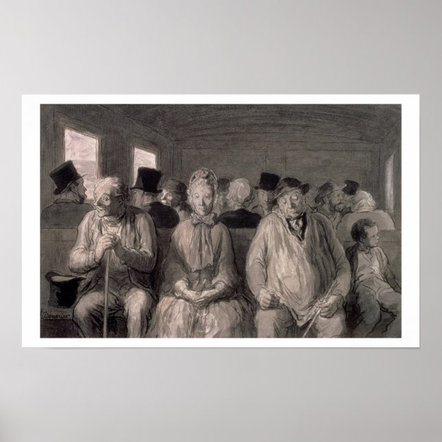 Affiche Le transport de troisième classe (w/c) (Devant)